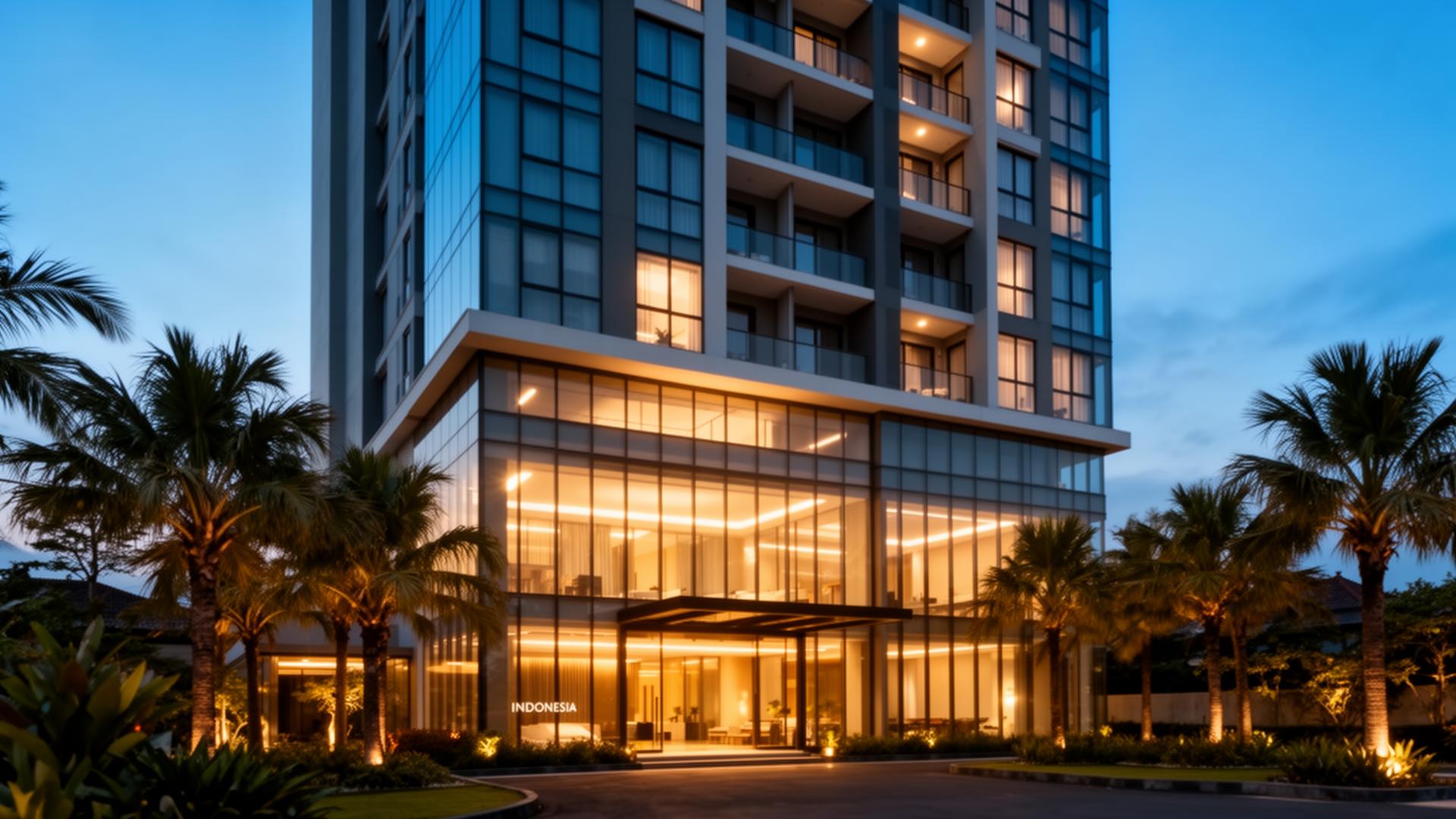 Apartemen premium di Yogyakarta saat senja